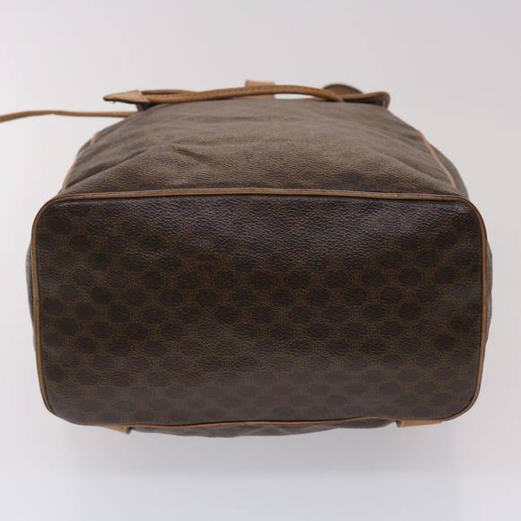 CELINE Macadam Canvas Backpack PVC Leather Brown Auth bs6391 - Picture 5 of 16